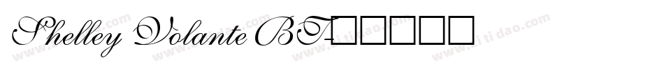 Shelley Volante BT字体转换